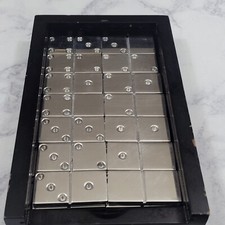 Vintage dominoes aluminium for sale  San Antonio