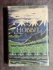 THE HOBBIT by J.R.R. Tolkien 1961 hcdj FIRST EDITION 12th IMPRESSION ~ VVG Cond comprar usado  Enviando para Brazil