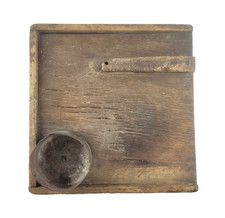 Antiga placa de limpeza primitiva do século XIX caixa de esfoliação arte popular objeto árvore fazer-fazer comprar usado  Enviando para Brazil