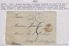Spain 1878 unpaid d'occasion  Expédié en Belgium