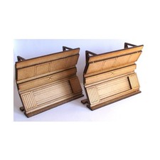 Blotz MDF Terrain 28mm Starship Wall - 3" de comprimento x2 quase perfeito, usado comprar usado  Enviando para Brazil