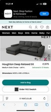 Next sofa good for sale  WOLVERHAMPTON
