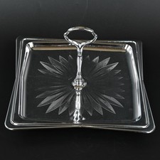 Bandeja de servir vintage de metal cromado Tid Bit por Hellerware Mid Century Atomic comprar usado Bandeja de servir vintage de metal cromado Tid Bit por Hellerware Mid Century Atomic comprar usado  Enviando para Brazil