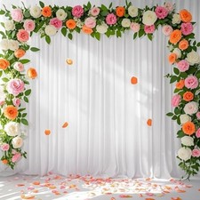 Chiffon white backdrop for sale  North Port