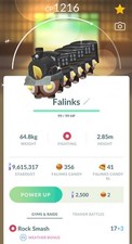 Shiny Falinks Train Conductor Registrado Comércio Pokemon Trade Go LEIA A DESCRIÇÃO comprar usado  Enviando para Brazil