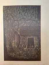 Rarissima xilografia bruno usato  Osimo