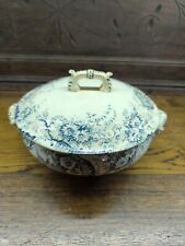 Antiga sopa de transferência de faiança francesa Tureen em padrão 'DERBY' azul floral comprar usado  Enviando para Brazil