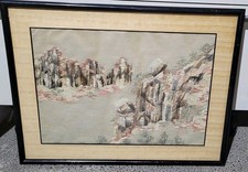 Ancienne tenture broderie d'occasion  Gex