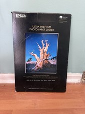 Usado, Papel fotográfico Epson Premium Luster 13x19 polegadas caixa aberta - 28 folhas comprar usado  Enviando para Brazil
