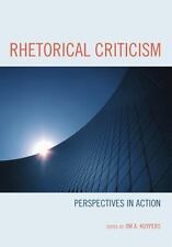 Rhetorical criticism perspecti for sale  Aurora