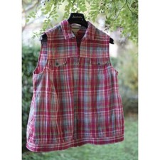 Camicia smanicata quadretti usato  Italia