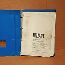 Reliant regal workshop for sale  DAGENHAM