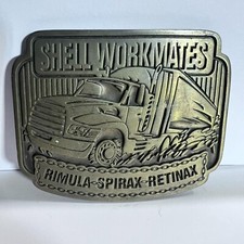 Fivela de cinto de latão vintage shell companheiros de trabalho Rimula Spirax Retinax comprar usado  Enviando para Brazil