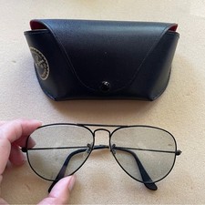Armações de óculos aviador vintage B&L Ray Ban preto grande - 58-14, EUA 🇺🇸 comprar usado  Enviando para Brazil