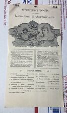 1894 leading entertainers for sale  Las Vegas