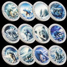 12 Stück Eisbär Polar Bear Coins Set Arctic Territories Tiermünzen Geschenk comprar usado 12 Stück Eisbär Polar Bear Coins Set Arctic Territories Tiermünzen Geschenk comprar usado  Enviando para Brazil