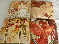 Alphonse mucha cushions for sale  POOLE