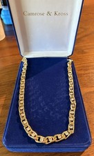 Colar de cristal Camrose & Kross Jacqueline Kennedy elo grande tom dourado comprar usado  Enviando para Brazil
