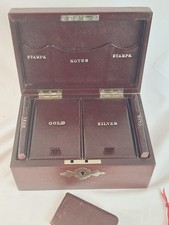 Antique red leather for sale  HARLOW