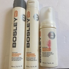 Bosley MD Color Safe Starter Kit Shampoo Condicionador Tratamento Espessante comprar usado  Enviando para Brazil