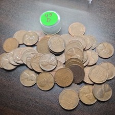 Usado, Rolo de 50 moedas circuladas Lincoln centavo trigo 1945-D comprar usado  Enviando para Brazil