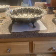 Large silverplate footed for sale  Simsbury