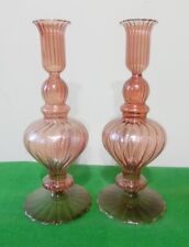 Pair vintage glass for sale  BROMSGROVE