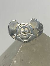 Anel Mickey Mouse faixa de bebê mindinho prata esterlina feminina meninas comprar usado  Enviando para Brazil
