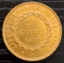 1875a gold francs for sale  CHELTENHAM