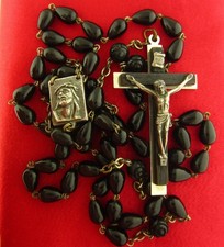 Vintage black rosary for sale  Angola