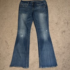 Usado, Jeans American Eagle Outfitters feminino stretch artista alargamento desgastado tamanho 6 comprar usado  Enviando para Brazil