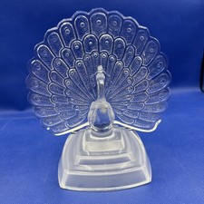 Crystal glass peacock for sale  CHATHAM