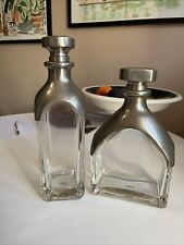 Pair carafe etain for sale  SEAFORD