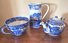 china italian spode blue for sale  Burlington Flats