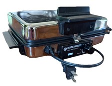 Antiga máquina de waffle quadrada Black & Decker Grill G48TD funciona reversível comprar usado  Enviando para Brazil