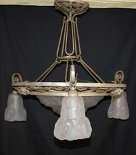 Art deco chandelier d'occasion  Expédié en Belgium