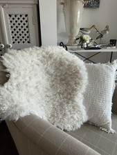 Ivory curly faux for sale  WOLVERHAMPTON
