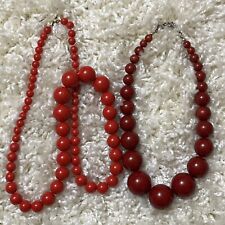 Two red bead for sale  CANTERBURY