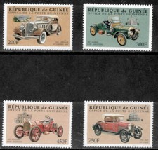 Guiné 1998 - Carros antigos - Conjunto de 4 selos - Scott #1462-5 - MNH comprar usado  Enviando para Brazil