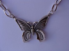 Collier papillon argent d'occasion  Paris XIII
