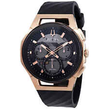 Relógio Bulova Curv Cronógrafo Mostrador Preto Relógio Masculino 98A185, usado comprar usado  Enviando para Brazil