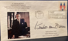 WERNER VON BRAUN & APOLLO 11 PRIMEIRO POUSO LUNAR 5º ANIVERSÁRIO 20 DE JULHO DE 1974 comprar usado  Enviando para Brazil