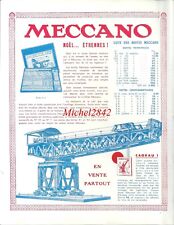 Publicité meccano 1933 d'occasion  Paris XII