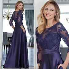 Elegantes vestidos para a mãe da noiva com bolsos meia manga vestido aplique de renda comprar usado  Enviando para Brazil