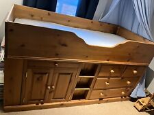 Wooden sleigh bed for sale  LOUTH