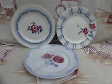 Assiettes plates digoin d'occasion  France