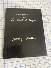 Insomnia Or the Devil at Large Henry Miller Hardcover Book 1974 RARE Art Hoki comprar usado  Enviando para Brazil