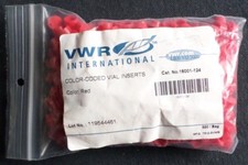 Usado, (500) Inserções de tampa de cor vermelha VWR para frascos de freezer Cryo, 89004-336 comprar usado  Enviando para Brazil