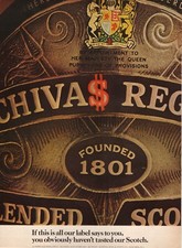 1973 Chivas Regal Scotch Whiskey--Anúncio impresso vintage comprar usado 1973 Chivas Regal Scotch Whiskey--Anúncio impresso vintage comprar usado  Enviando para Brazil