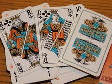 Vintage jeu cartes d'occasion  Saint-Louis